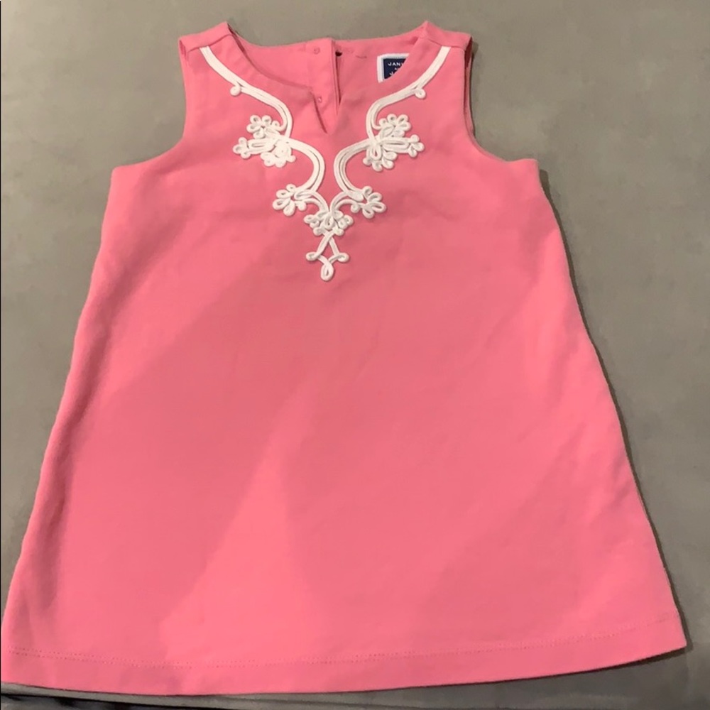 Janie and Jack pink baby girls dress 12-18 months